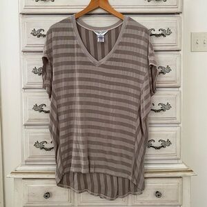 Hard Tail Beige Stripe Top